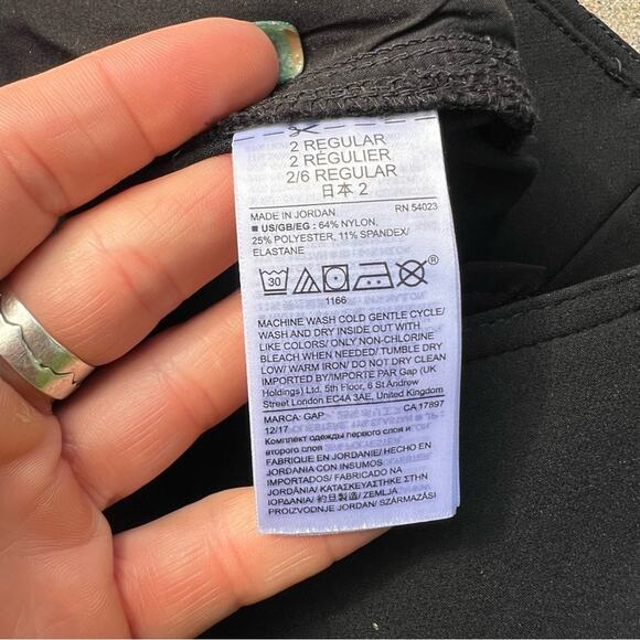 Pair 2 Gap Black and Navy High Waist Uniform Pants Size 2 - Picture 11 of 11